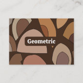 ミッドセンチュリーモダン幾何形状 名刺 (正面)