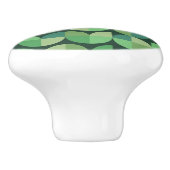 ミッドセンチュリーモダン幾何形状（緑） セラミックノブ (側面)
