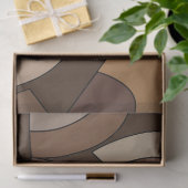 ミッドセンチュリーモダン幾何形状 薄葉紙 (ギフト)