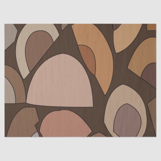 ミッドセンチュリーモダン幾何形状 薄葉紙 (正面)