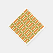 ミッドセンチュリーモダン幾何楕円パターン スタンダードカクテルナプキン (角)