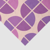 ミッドセンチュリーモダン幾何紫パターン 薄葉紙 (詳細)