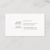 ミッドセンチュリーモダン建築用ロゴ(白) 名刺 (裏面)