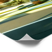 ミッドセンチュリーモダン建築用外装ハウス ポスター (角)