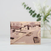 ミッドセンチュリーモダン建築 ポストカード (スタンド正面)