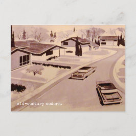 ミッドセンチュリーモダン建築 ポストカード