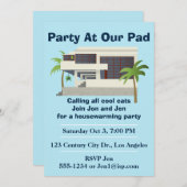 ミッドセンチュリーモダン引っ越し祝いパーティーパーティー (正面/裏面)