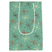 ミッドセンチュリーモダン抱き枕-レトロアトミックスターバー ミディアムペーパーバッグ (裏面)