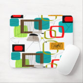 ミッドセンチュリーモダン抽象デザイン マウスパッド (マウス)