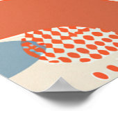 ミッドセンチュリーモダン抽象芸術アート ポスター (角)