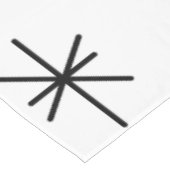 ミッドセンチュリーモダン抽象芸術サークル星ホワイト テーブルクロス (アングル)