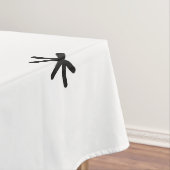 ミッドセンチュリーモダン抽象芸術サークル星ホワイト テーブルクロス (インサイチュ)