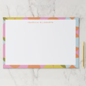 ミッドセンチュリーモダン抽象芸術シェイプパステルパーソナライズされた ペーパーパッド (インサイチュ)