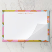 ミッドセンチュリーモダン抽象芸術シェイプパステルパーソナライズされた ペーパーパッド (折り畳み)