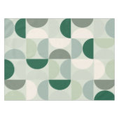 ミッドセンチュリーモダン抽象芸術パターンセージ緑 テーブルクロス (正面(横))