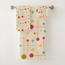 ミッドセンチュリーモダン抽象芸術パターン29クリーム