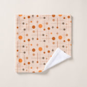 ミッドセンチュリーモダン抽象芸術パターン29 自然 バスタオルセット (ウォッシュタオル)