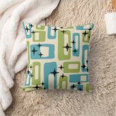 ミッドセンチュリーモダン抽象芸術パターン クッション (ブランケット)