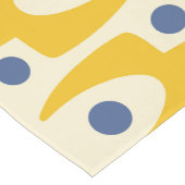 ミッドセンチュリーモダン抽象芸術パターン ショートテーブルランナー (コーナー)