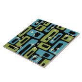 ミッドセンチュリーモダン抽象芸術パターン タイル (側面)