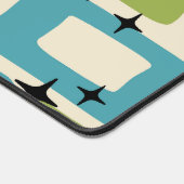 ミッドセンチュリーモダン抽象芸術パターン デスクマット (コーナー)