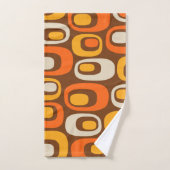 ミッドセンチュリーモダン抽象芸術パターン バスタオルセット (ハンドタオル)