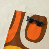 ミッドセンチュリーモダン抽象芸術パターン ビーチタオル (インサイチュ)