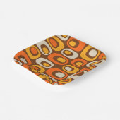 ミッドセンチュリーモダン抽象芸術パターン ペーパープレート (傾斜あり)