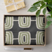 ミッドセンチュリーモダン抽象芸術パターン 薄葉紙 (ギフト)