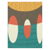 ミッドセンチュリーモダン抽象芸術ビニカラフルル テーブルクロス (正面)