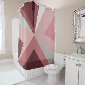 ミッドセンチュリーモダン抽象芸術ピンク シャワーカーテン (インサイチュ)