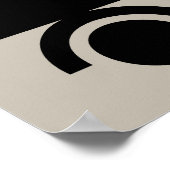 ミッドセンチュリーモダン抽象芸術ミニマリスト ポスター (角)