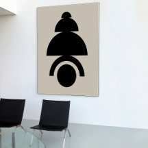 ミッドセンチュリーモダン抽象芸術ミニマリスト