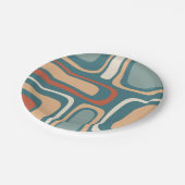 ミッドセンチュリーモダン抽象芸術レトロパーム春 ペーパープレート (アングル)