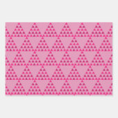 ミッドセンチュリーモダン抽象芸術レトロ幾何学ブラック ラッピングペーパーシート (正面2)