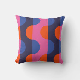 ミッドセンチュリーモダン抽象芸術円パターン クッション