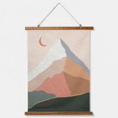 ミッドセンチュリーモダン抽象芸術山脈 吊り下げ型タペストリー (正面)