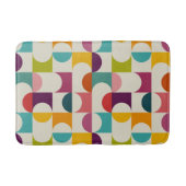 ミッドセンチュリーモダン抽象芸術幾何学プリント バスマット (正面)