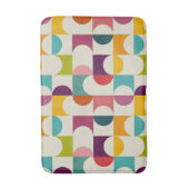 ミッドセンチュリーモダン抽象芸術幾何学プリント バスマット (正面縦)