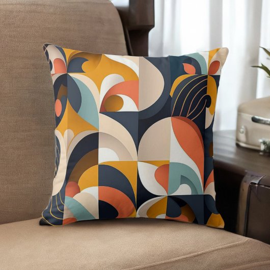 ミッドセンチュリーモダン抽象芸術幾何学 クッション