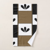 ミッドセンチュリーモダン抽象芸術幾何学 バスタオルセット (ハンドタオル)