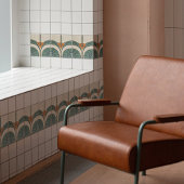 ミッドセンチュリーモダン抽象芸術幾何対称性 タイル