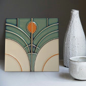 ミッドセンチュリーモダン抽象芸術幾何対称性 タイル