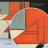 ミッドセンチュリーモダン抽象芸術幾何対称性 タイル