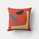 ミッドセンチュリーモダン抽象芸術幾何数々の色 クッション (裏面)