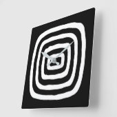 ミッドセンチュリーモダン抽象芸術 スクエア壁時計 (傾斜)