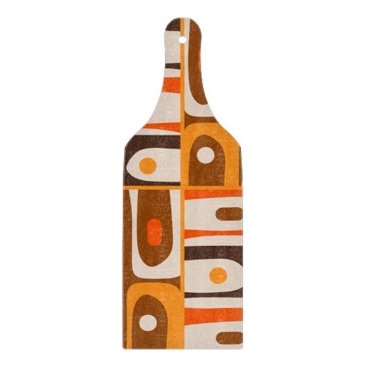 ミッドセンチュリーモダン抽象芸術Piquet 70sパターン カッティングボード (正面)