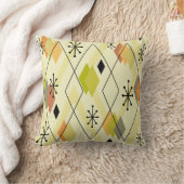 ミッドセンチュリーモダン散乱ダイヤモンドチャートルーズ クッション (ブランケット)