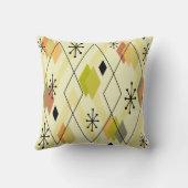 ミッドセンチュリーモダン散乱ダイヤモンドチャートルーズ クッション (裏面)