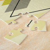 ミッドセンチュリーモダン散乱ダイヤモンドチャートルーズ ジグソーパズル (側面)